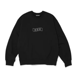 GX-A26-CS-04  CREW NECK SWEAT SHIRT   BLACK