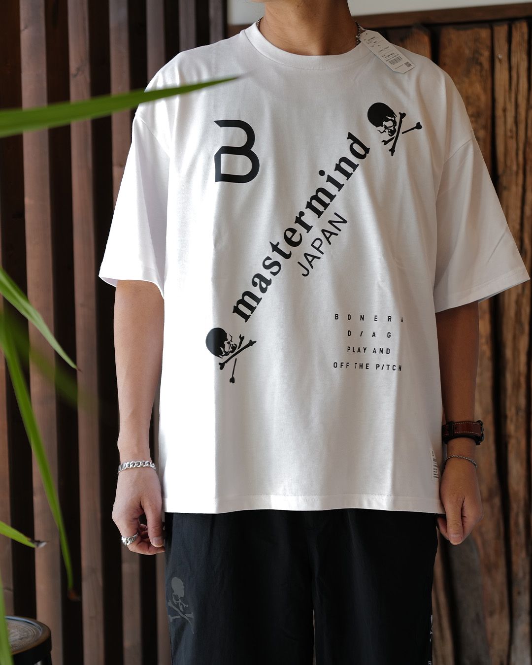 【mastermindJAPAN】 xBONERA  SHORT SLEEVE T-SHIRT WHITE