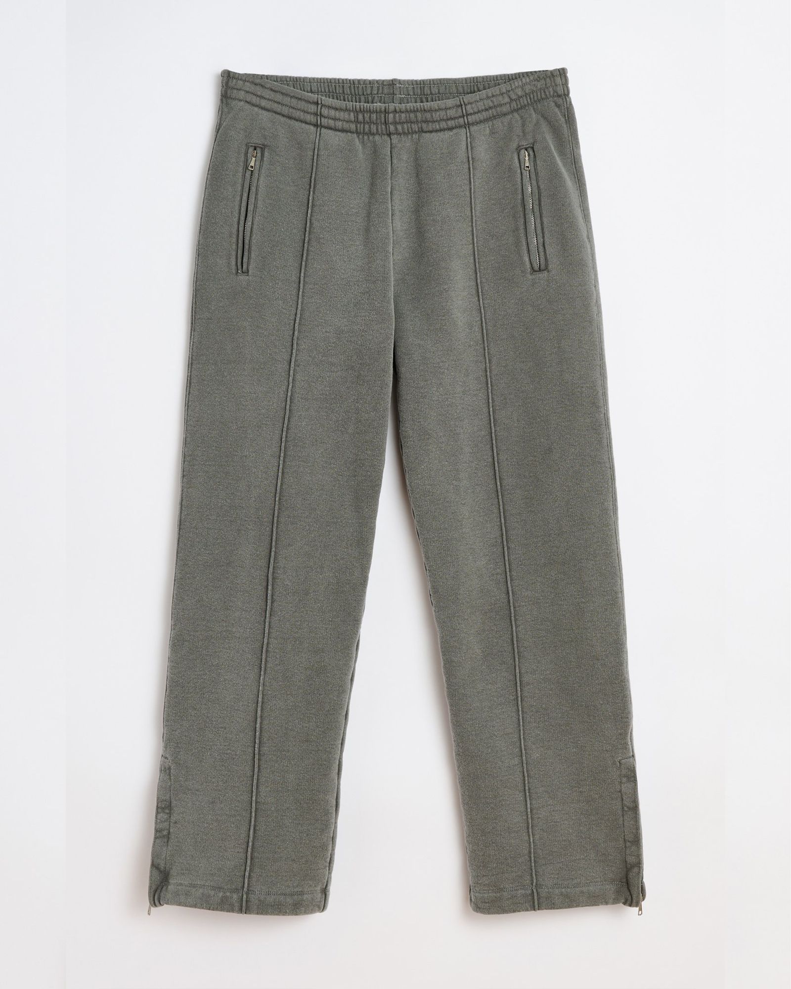 TRACK PANTS   Worn Black Hefty Fleece