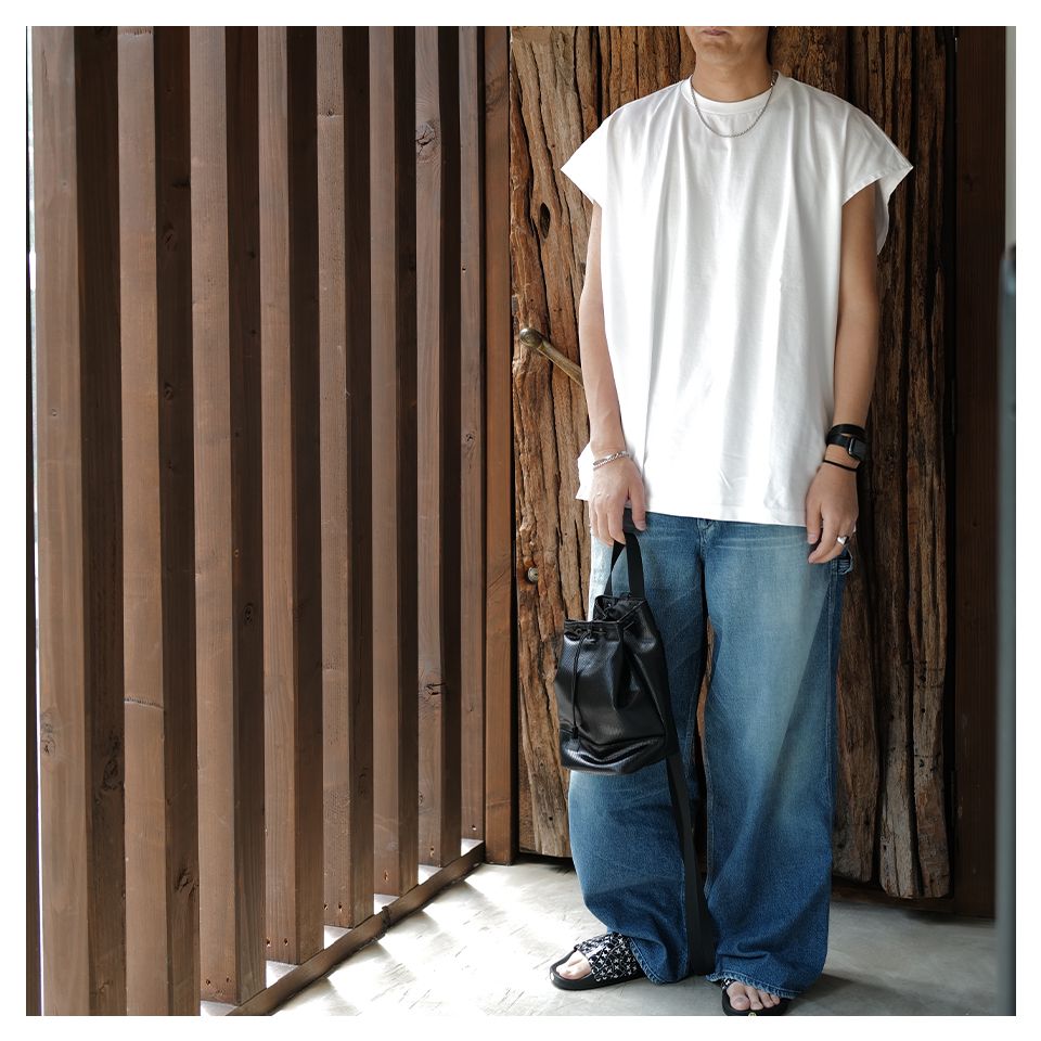 24ss MINEDENIM Big Nosleeve T-SH サイズXL 24ss MINEDENIM Big Nosleeve T-SH サイズXL（マインデニム