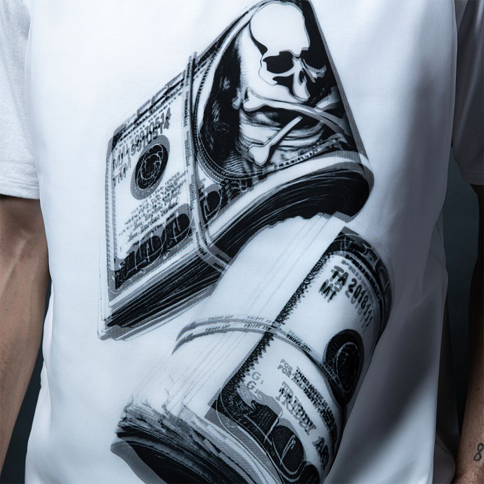 xTRIPPY ART  TEE $1,000  White