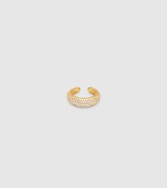 Ear Cuff Thick Zirconia Gold / イヤーカフ / ジルコニア / 925スターリングシルバー / 9K ゴールドメッキ