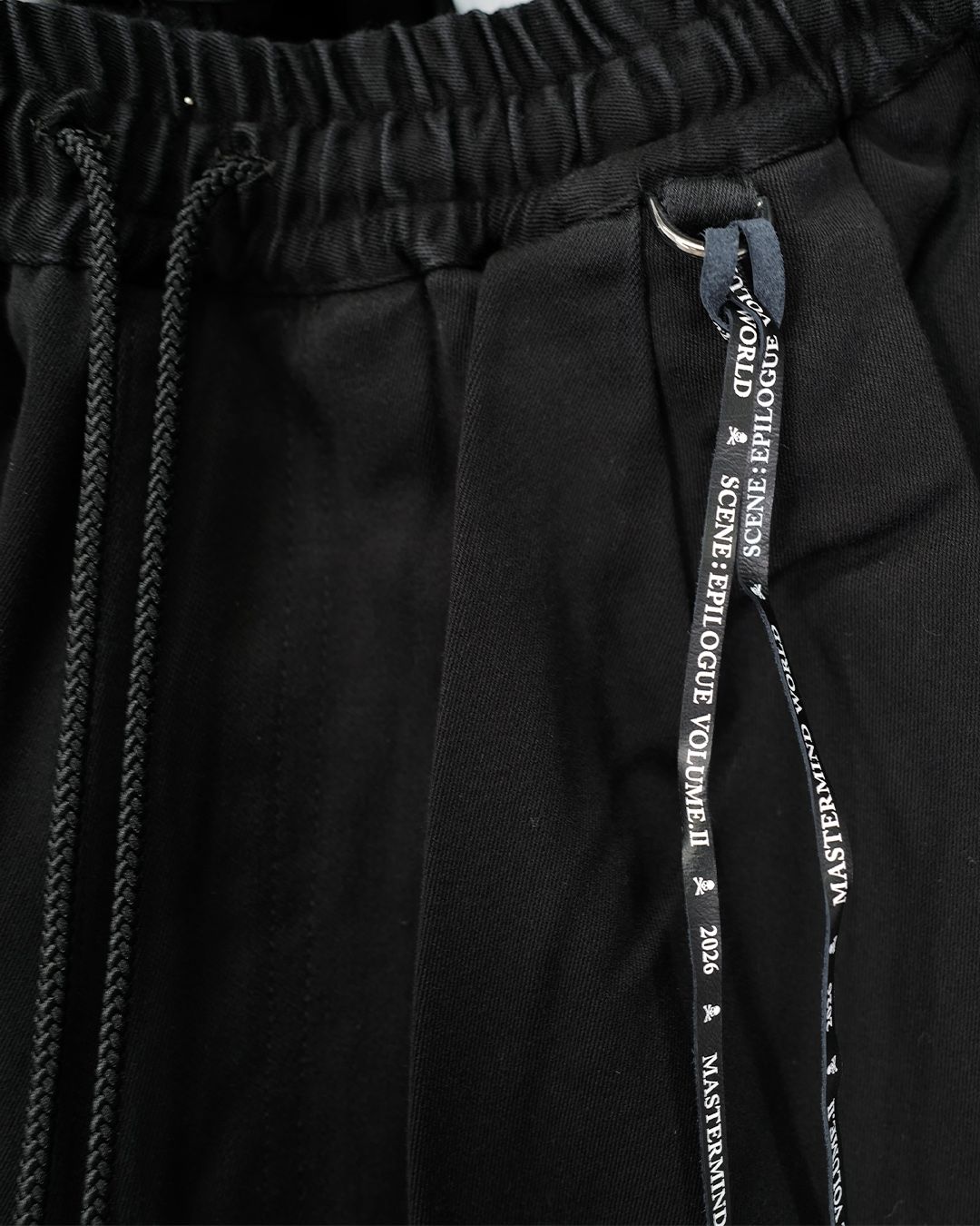 【MASTERMIND WORLD】 DOODLE PRINT WIDE EASY PANTS  BLACK