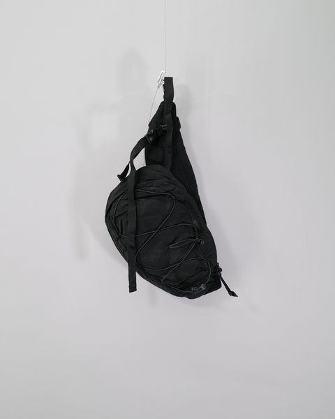 Nylon B Crossbody Backpack  Black