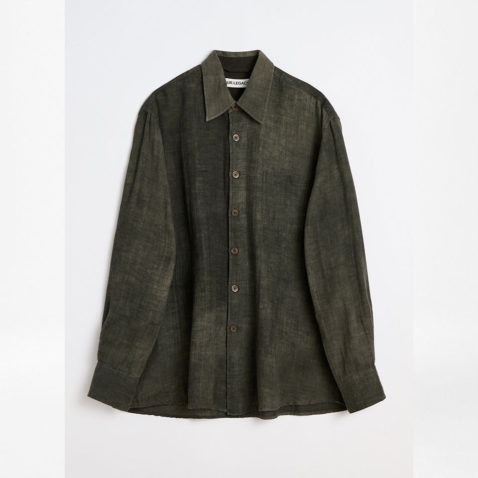 ABOVE SHIRT   Dark Cloud Sparse Cotton Wool