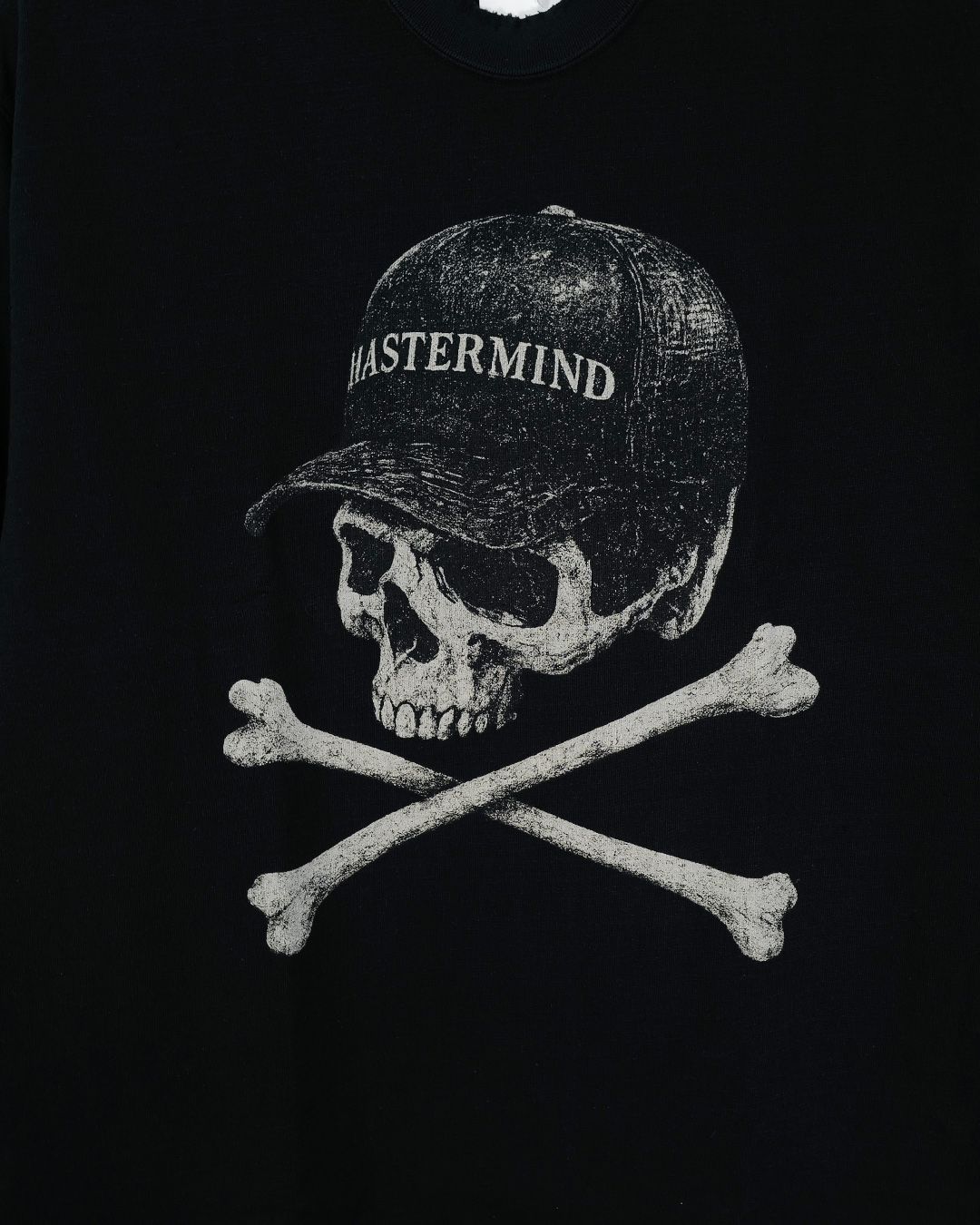 【MASTERMIND WORLD】 VINTAGE ROCK LS TEE  BLACK