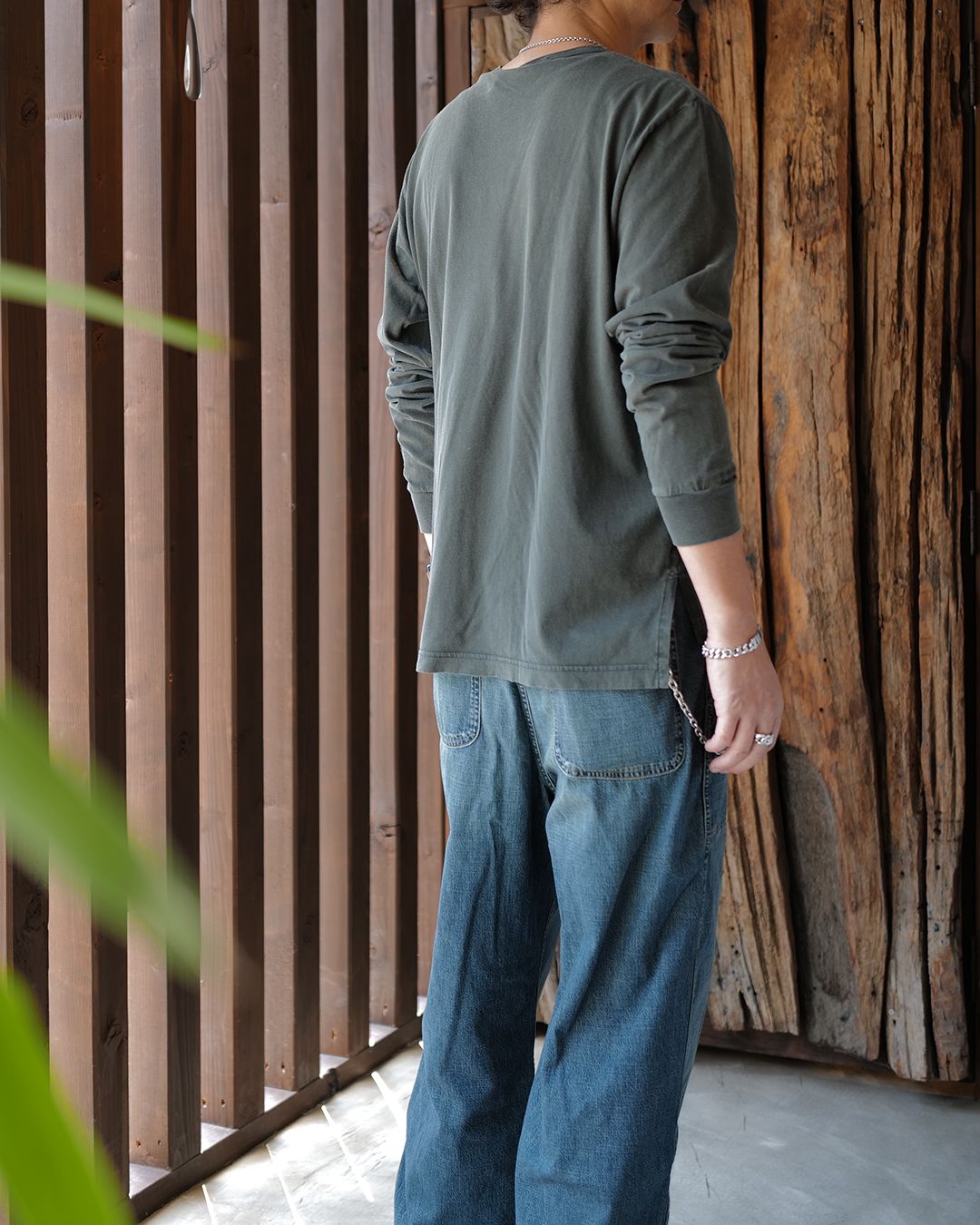 Lewis Leathers [Dominator -ドミネーター- 【Slim-Fit】 (ホースレザー / 裏地:ブラックニット / )VintageTurquoise]