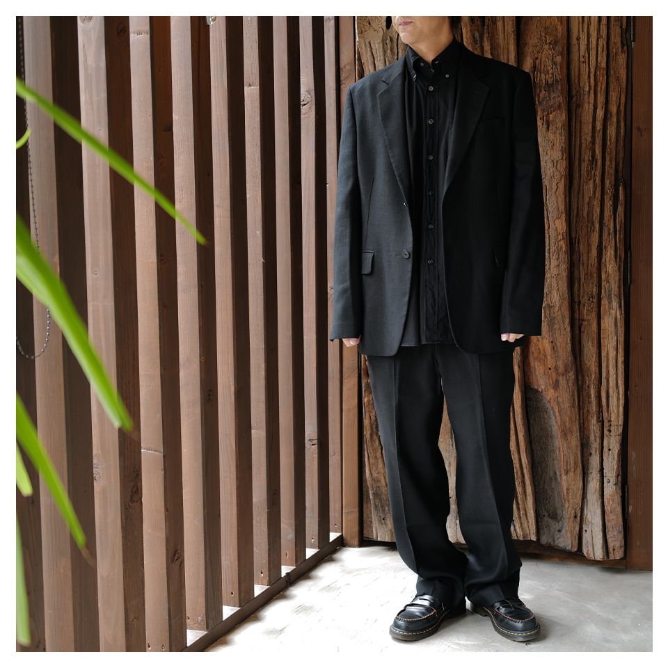 CEREMONY BLAZER   Coal Black Link Stripe Weave