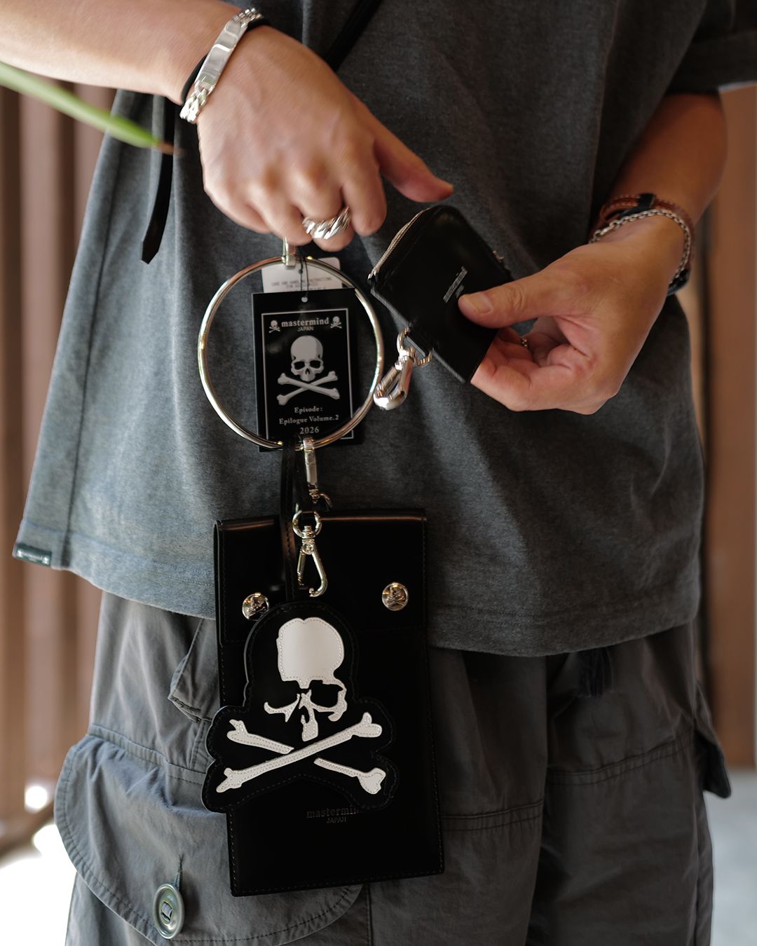 【mastermindJAPAN】 TRAVEL PASSPORT BAG  BLACK