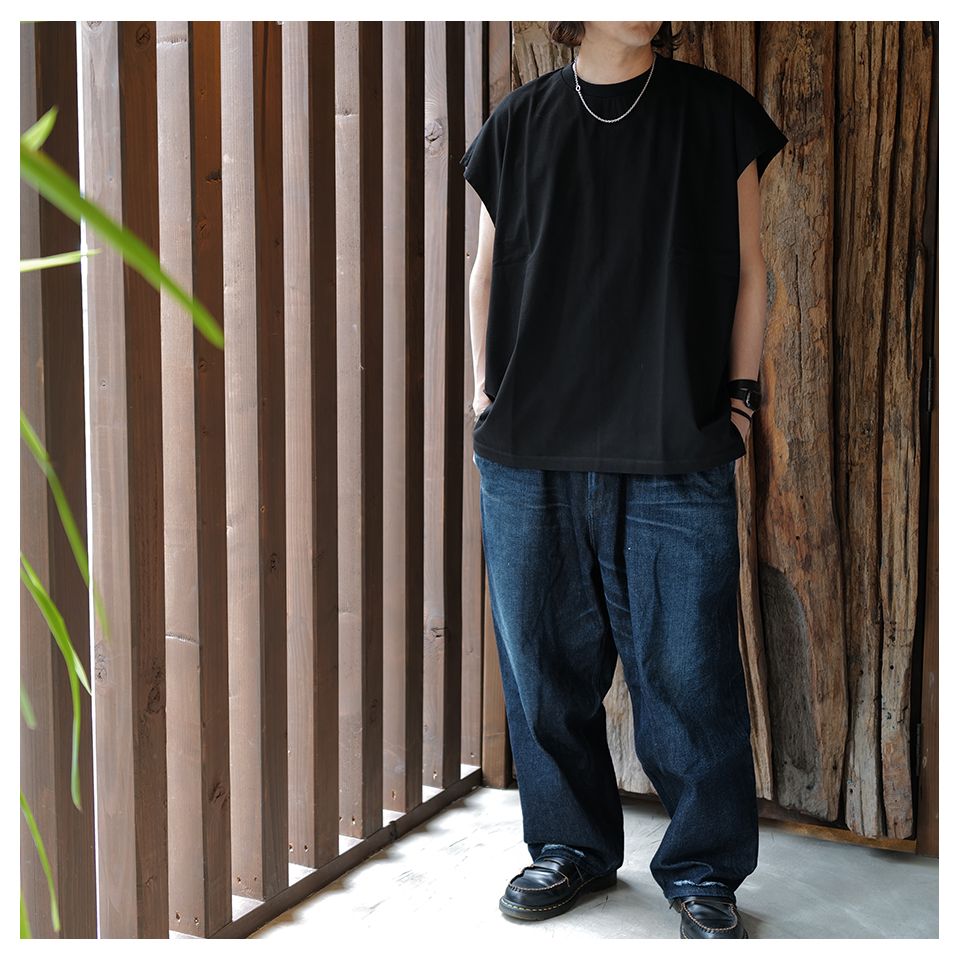 MINEDENIM - Big Nosleeve T-SH Black | River