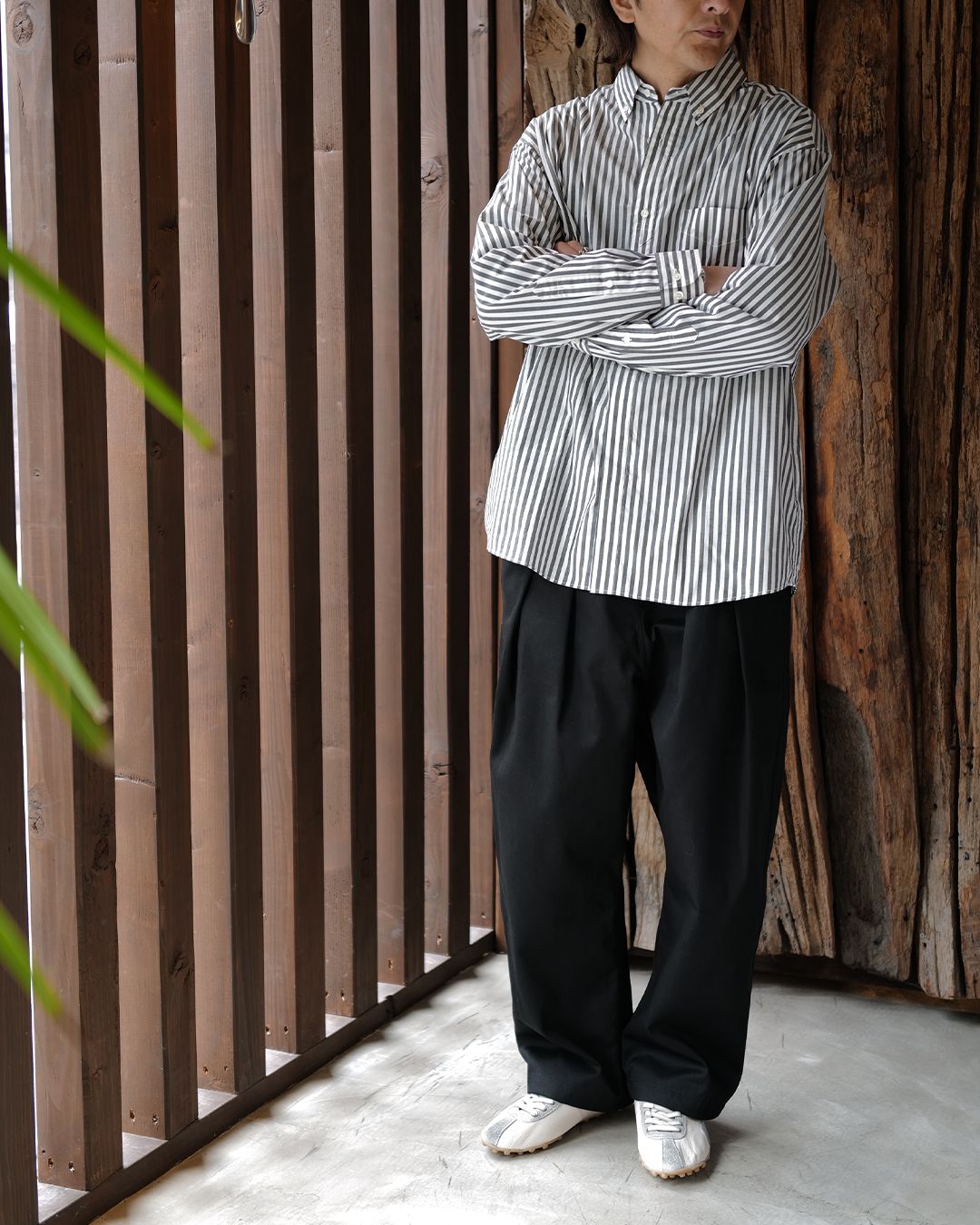 Maison Margiela ドロップライズ コットントラウザーズ ＆ スプリンターズ