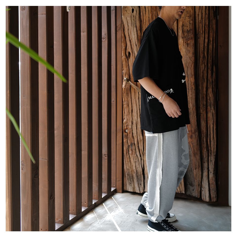 【MASTERMIND WORLD】 MULTI POCKET SS TEE  BLACK