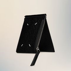 4ステッチ マネークリップ ウォレット / Black