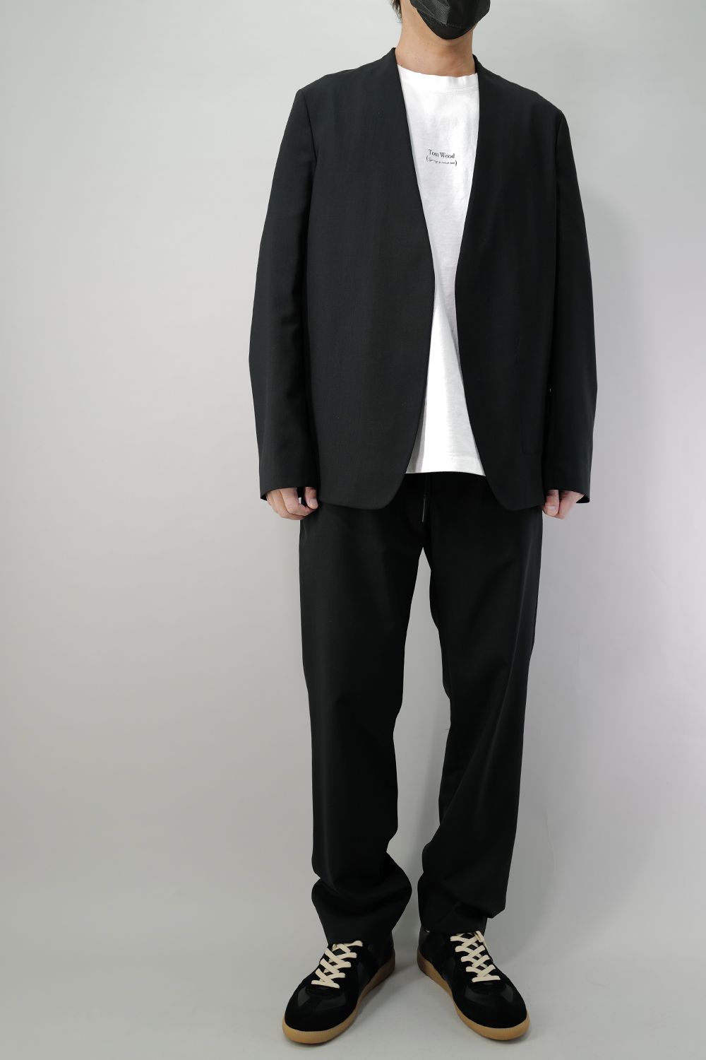 Maison Margiela -Colorless jacket & Drawstring wool pants- | River