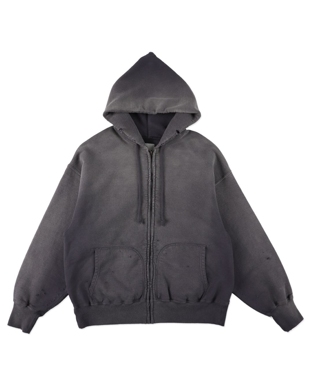BWU-WZH / WEATHERED ZIP HOODIE - EGGPLANT
