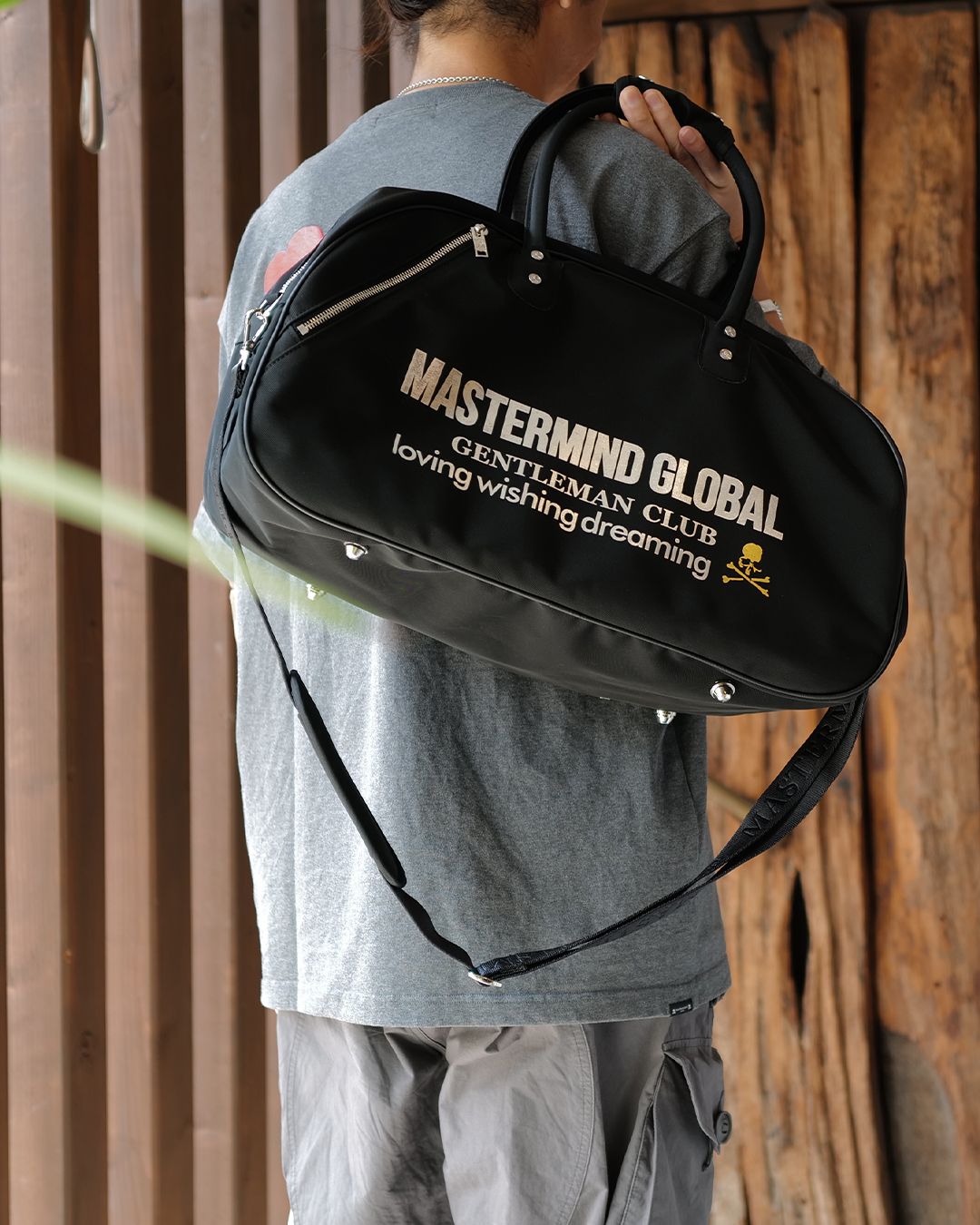 【mastermind JAPAN】 BOSTON BAG  BLACK