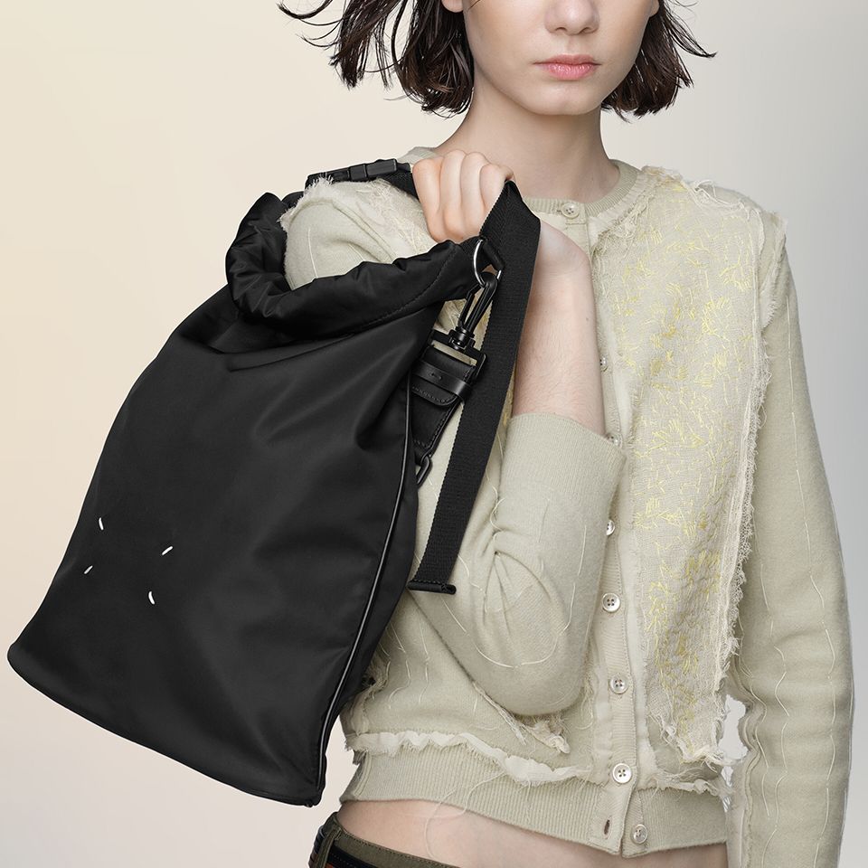 「High tech」ロールアップ バックパック / Black