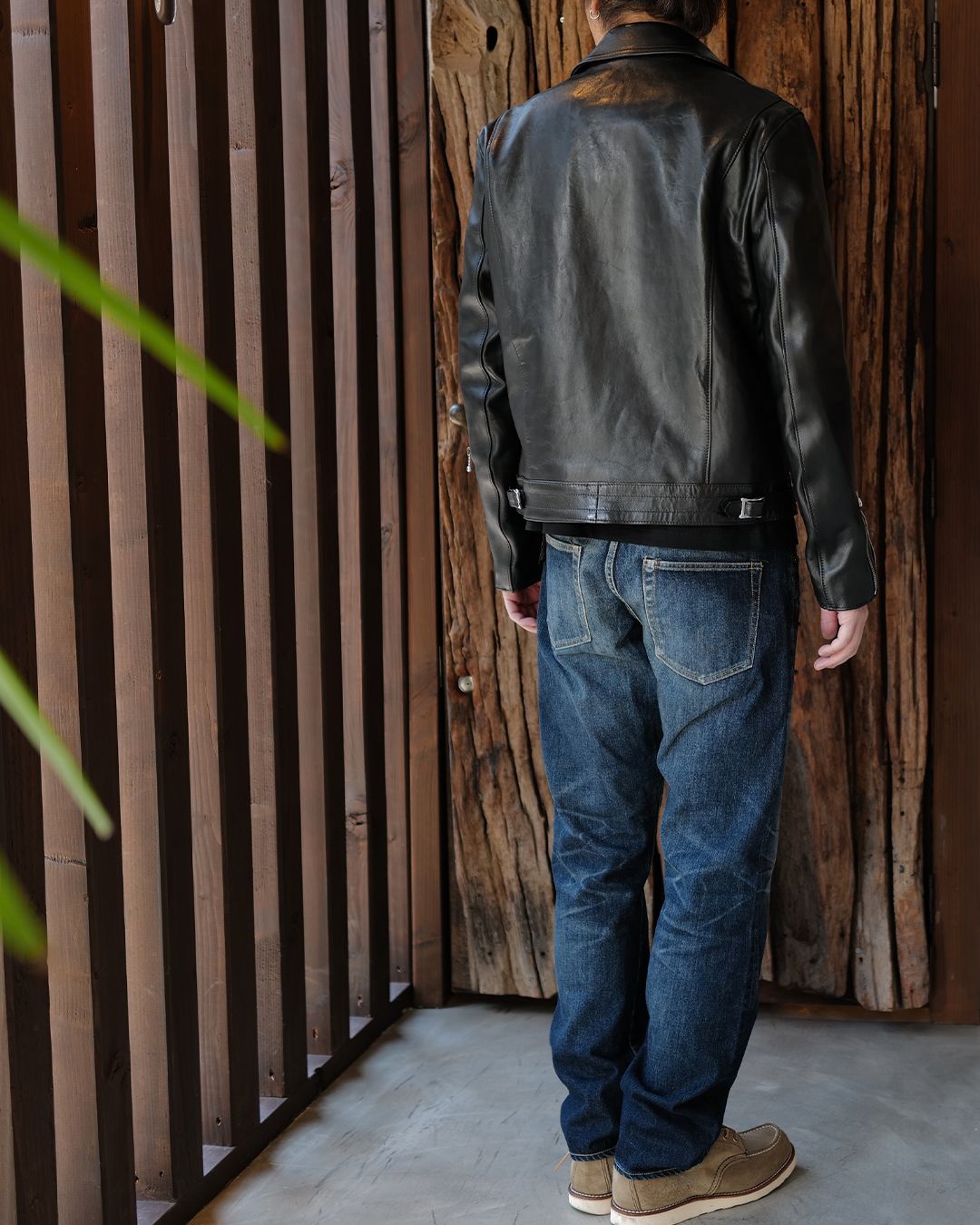 Cyclone -サイクロン- 【Tight-Fit】   (シープレザー / 裏地:ブラックニット)Black