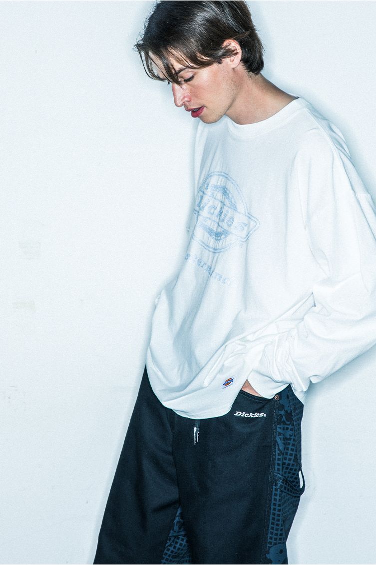 mastermind JAPAN - Mastermind Japan Skateboard 白 国内正規品 mastermind JAPAN - x Dickies LS TEE White | River