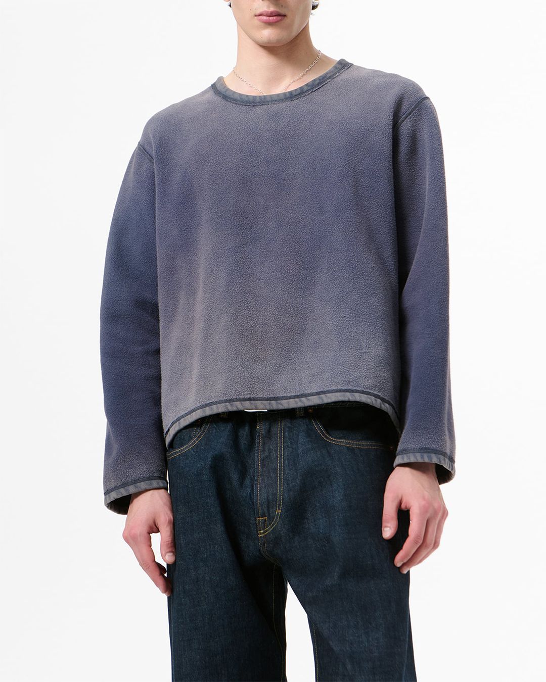 DOUBLE LOCK U NECK  Grape Alloy Star Fleece