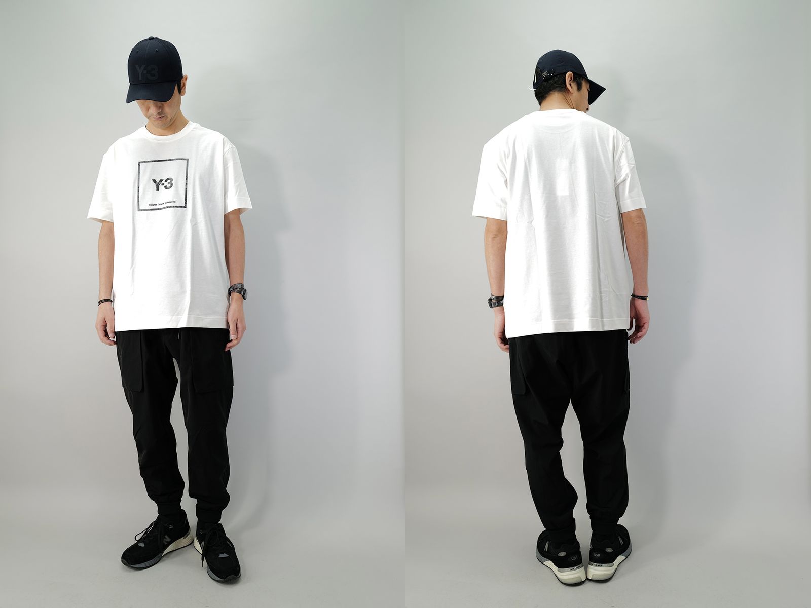 Y３×アディダス　ホワイト　シンプル　Tシャツ