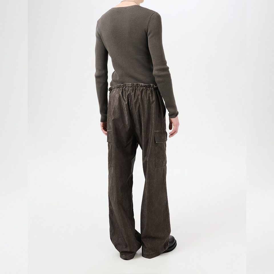 OUR LEGACY - WAY TROUSER Brown Wash Out Nylon | River OUR LEGACY - WAY TROUSER Brown Wash Out Nylon | River