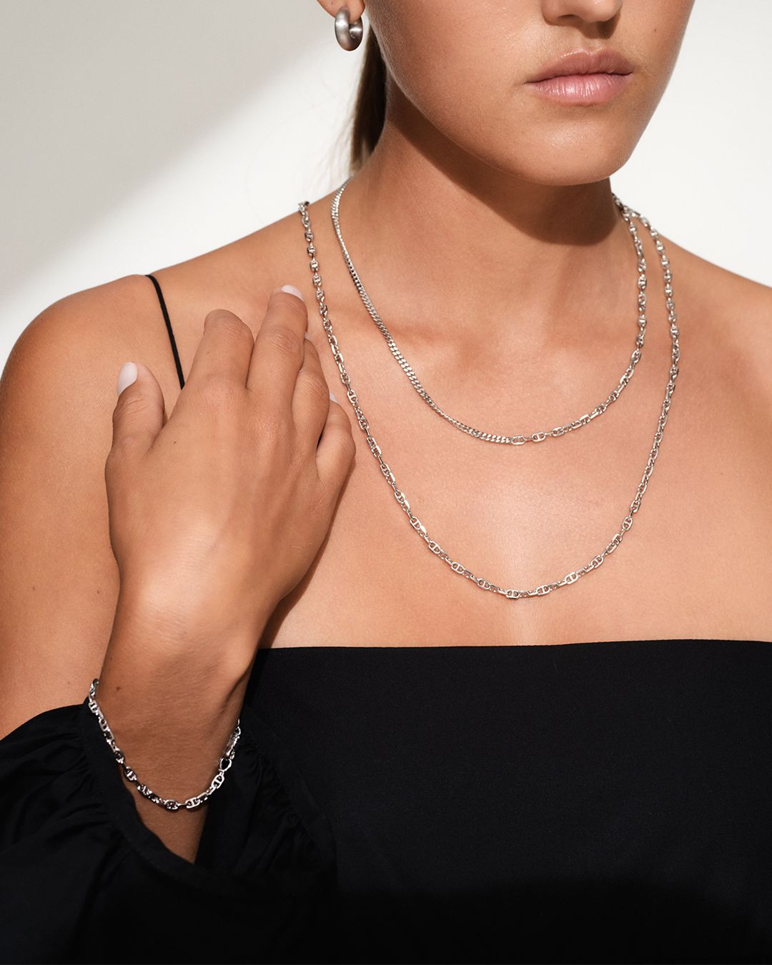 Cable Bracelet  6.5Inch  / ブレスレット  (ユニセックス)