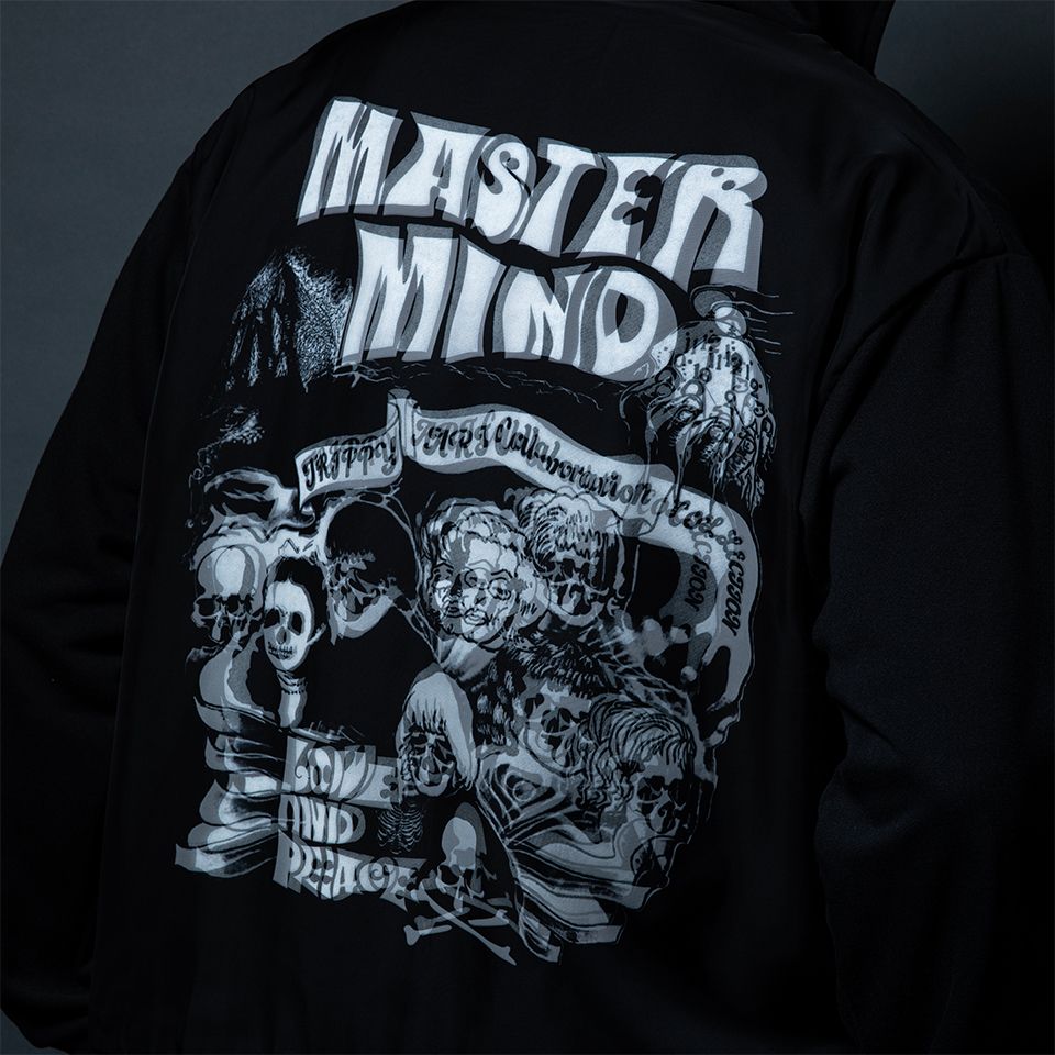 xTRIPPY ART  ZIP PARKA ROCK STARS  Black
