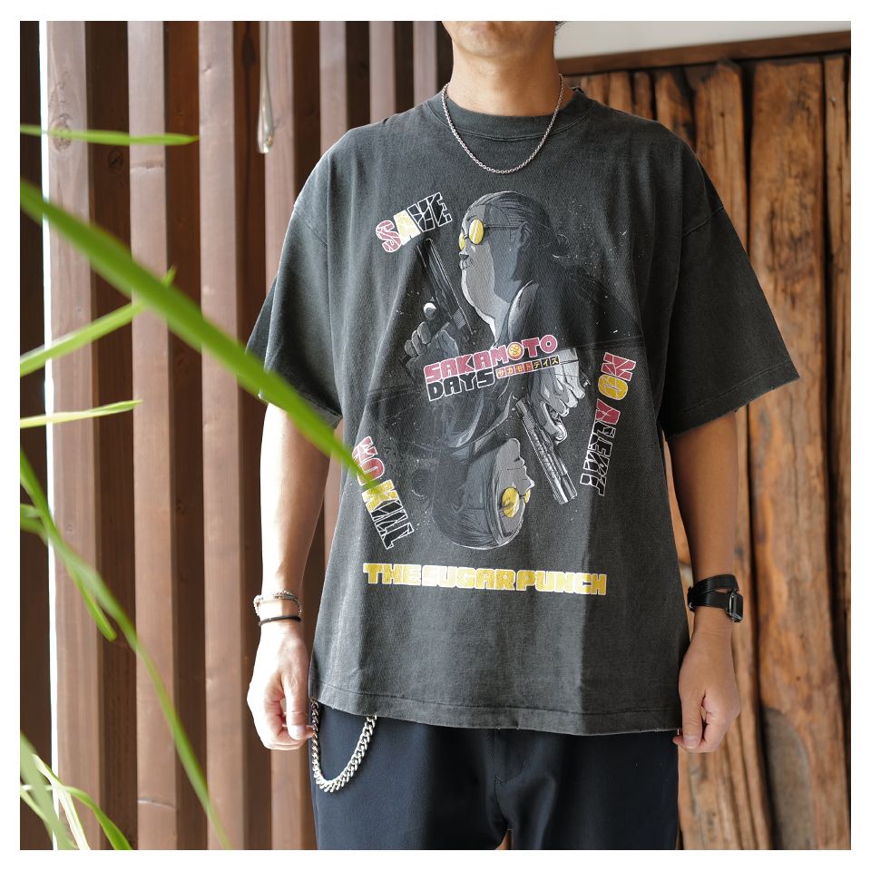 [SAKAMOTODAYS]  S/S T-Shirt (SAKAMOTO) Black