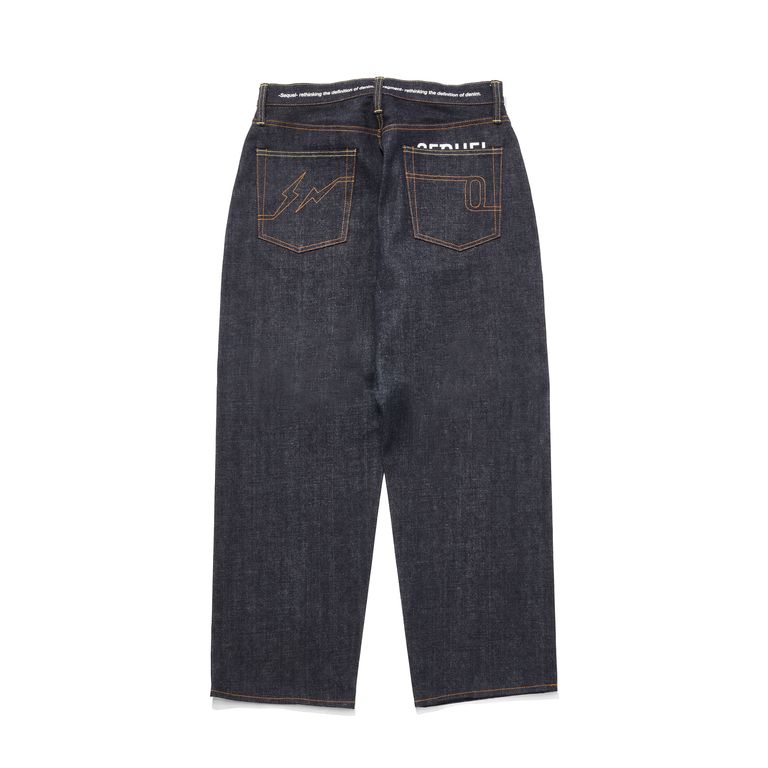 FRAGMENT X SEQUEL RIGID DENIM PANTS