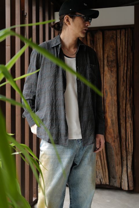 OUR LEGACY 【ABOVE SHIRT Bazaar Check Breeze Weave】