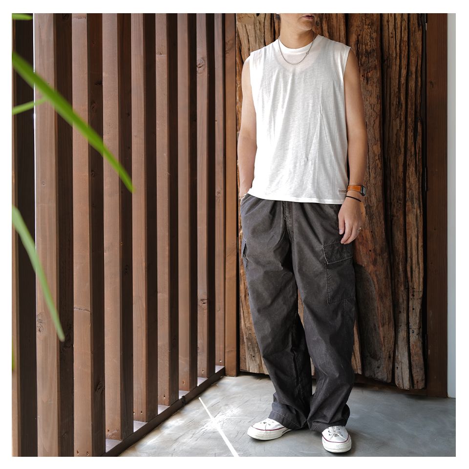 BREATHE TANK   White Para Cotton