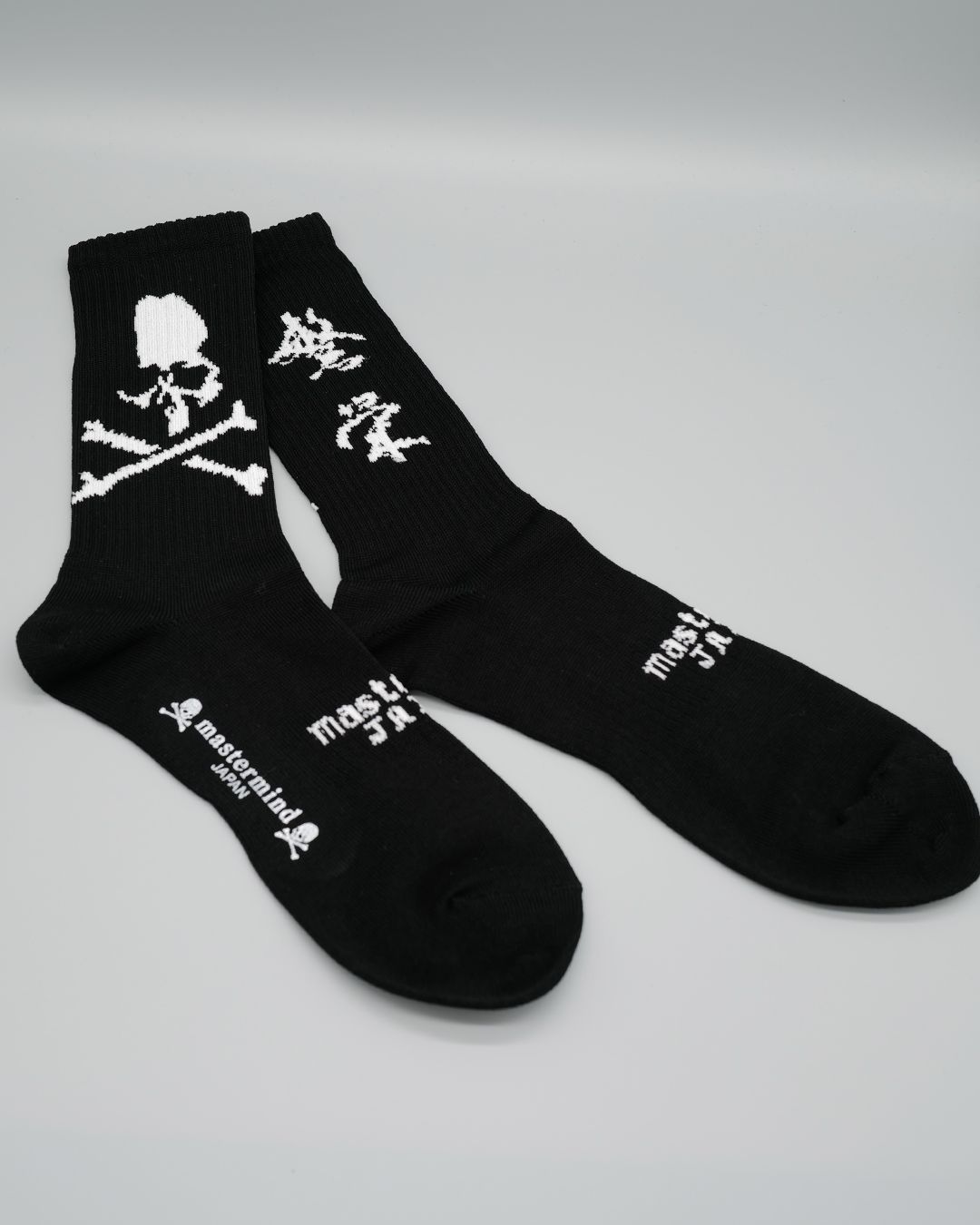 【mastermind JAPAN】 STITCH CREW SOCKS  BLACK