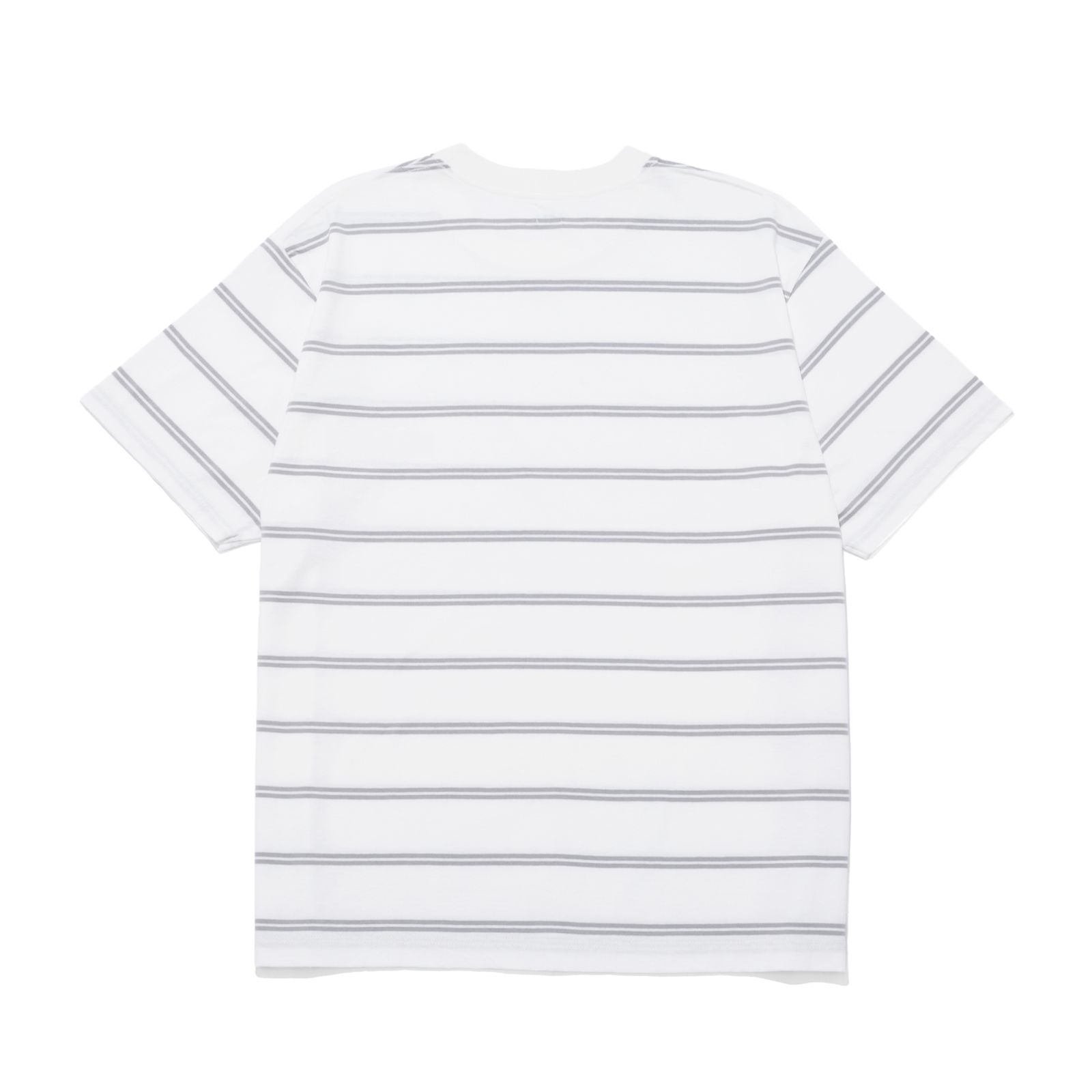 BORDER T-SHIRT  [WHITE x GRAY]