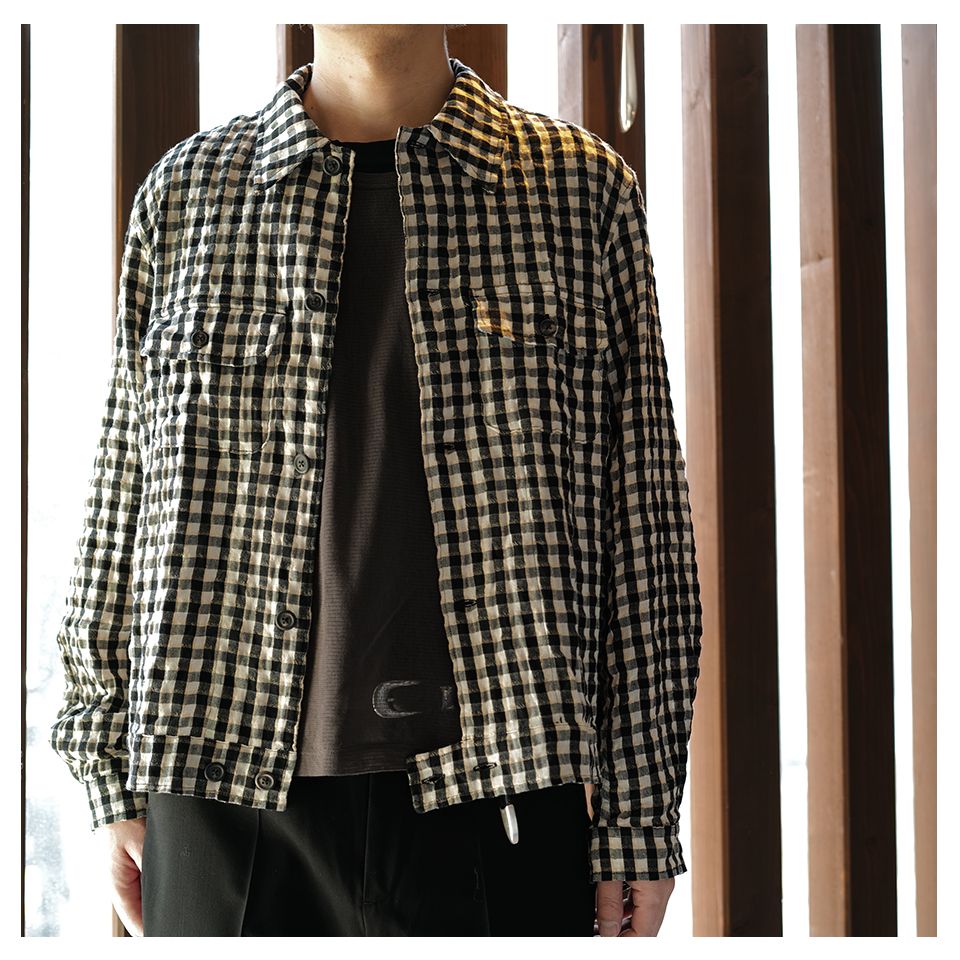 COACH SHIRT   Wyoming Check Crube Seersucker