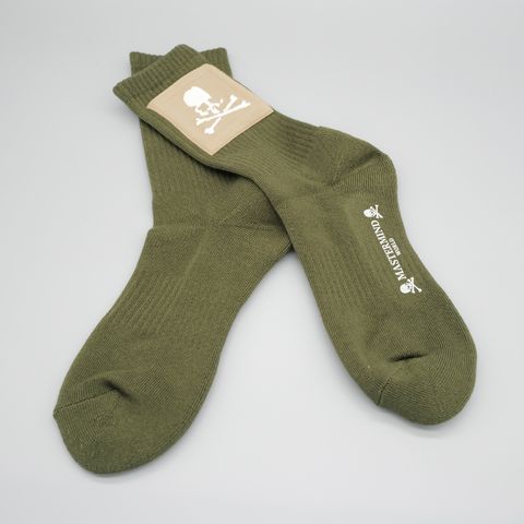 【MASTERMIND WORLD】 POCKET SOCKS  OLIVE