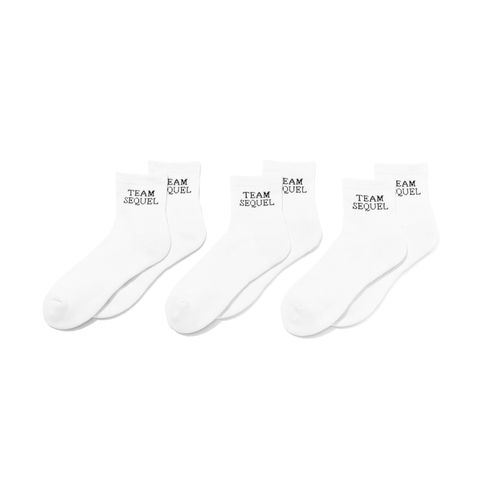 SQ-25SS-SO-03  SOCKS(3PIECE 1PACK)  WHITE