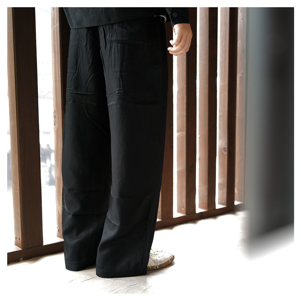 LEISURE TROUSER   Fresh Black Tarmac Twill