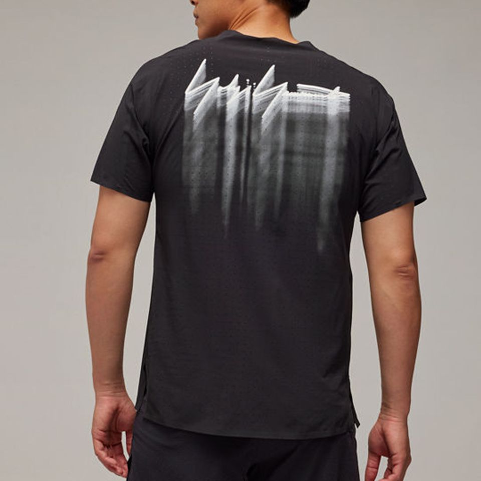 M RUN SS TEE  Black