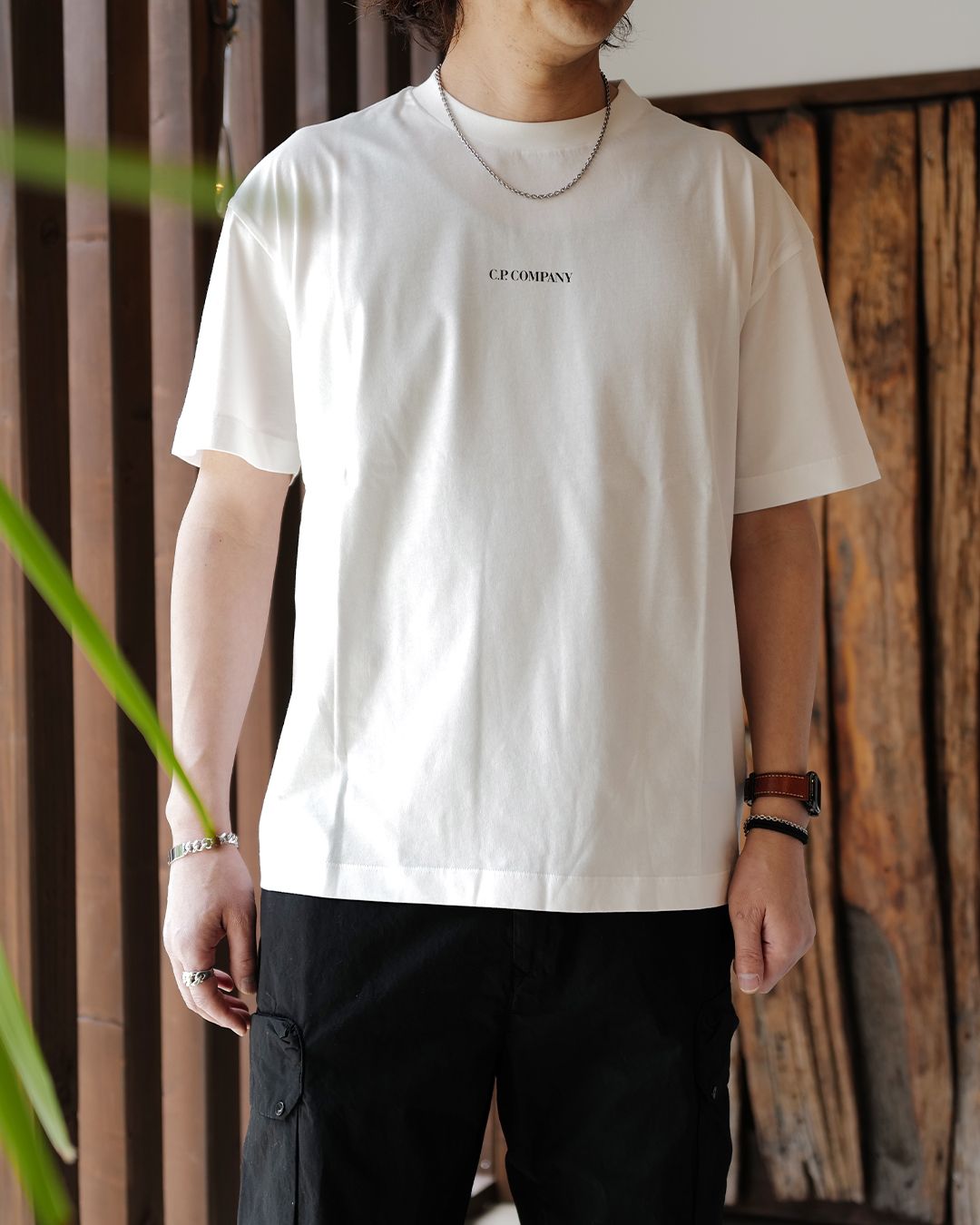 30/1 JERSEY SHORT SLEEVE LOGO T-SHIRT [WHITE]