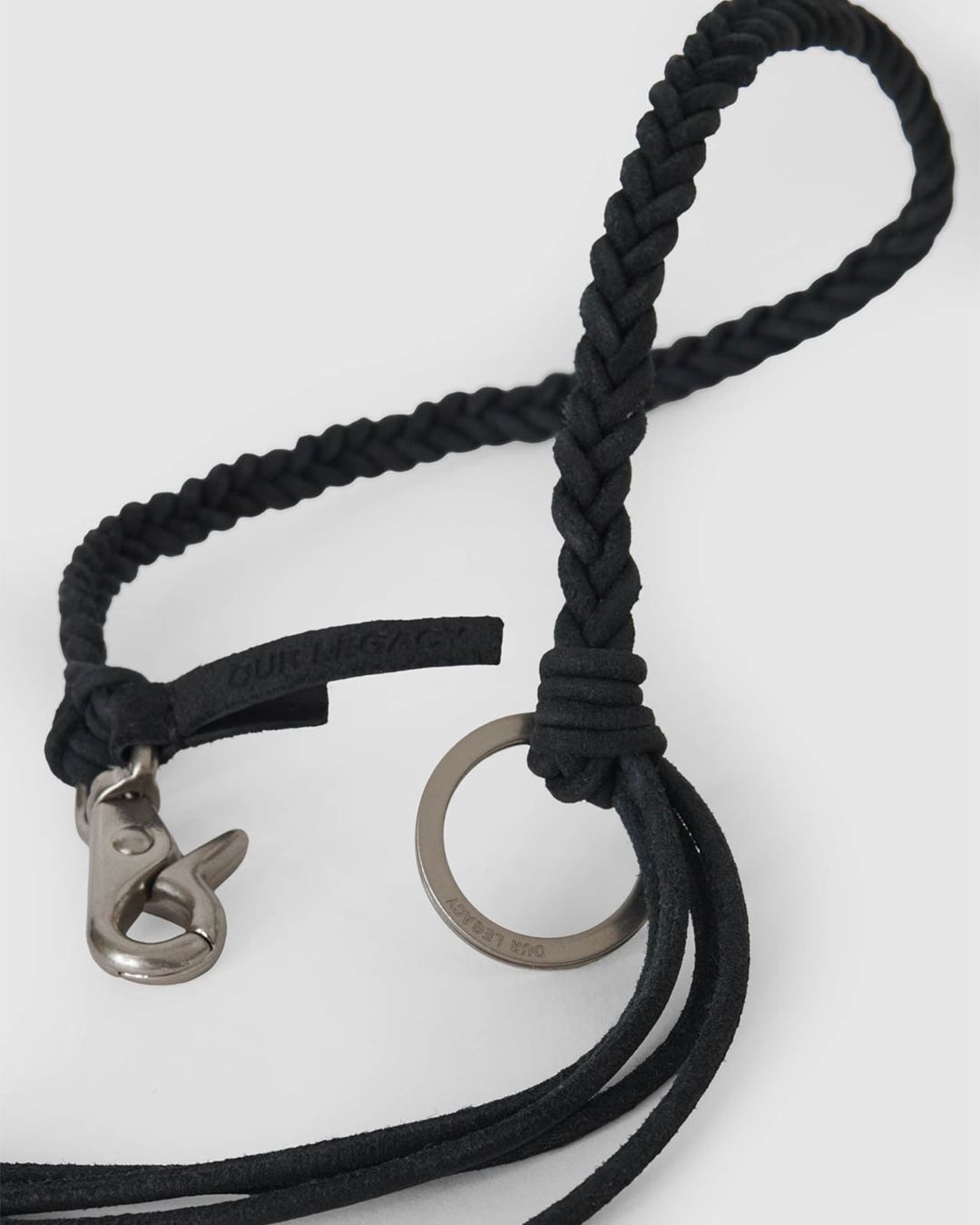 BRAIDED LADON  Black Leather