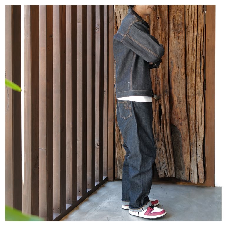 SEQUEL - SQ-23AW-PT-02 FRAGMENT x SEQUEL RIGID DENIM PANTS INDIGO  