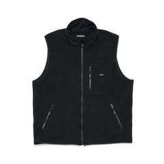 GX-A25-JK-03  FLEECE VEST   BLACK
