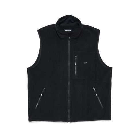 GX-A25-JK-03  FLEECE VEST   BLACK