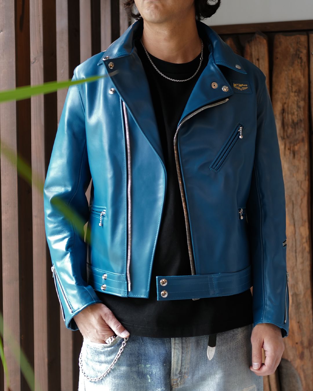 Lewis Leathers  ： Cyclone -サイクロン- 【Slim-Fit】  VintageTurquoise