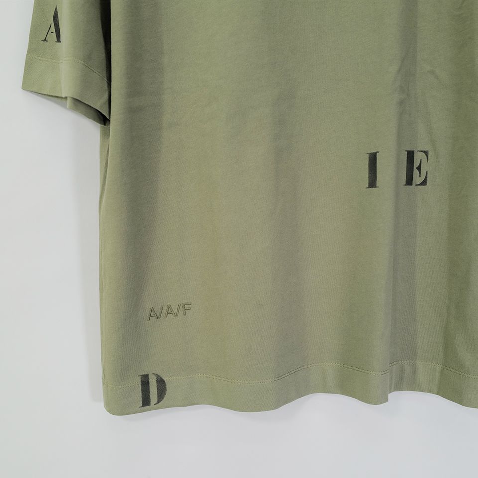 OVERSIZED T-SHIRT Dust Green [HAND STENCILLED LETTERS]