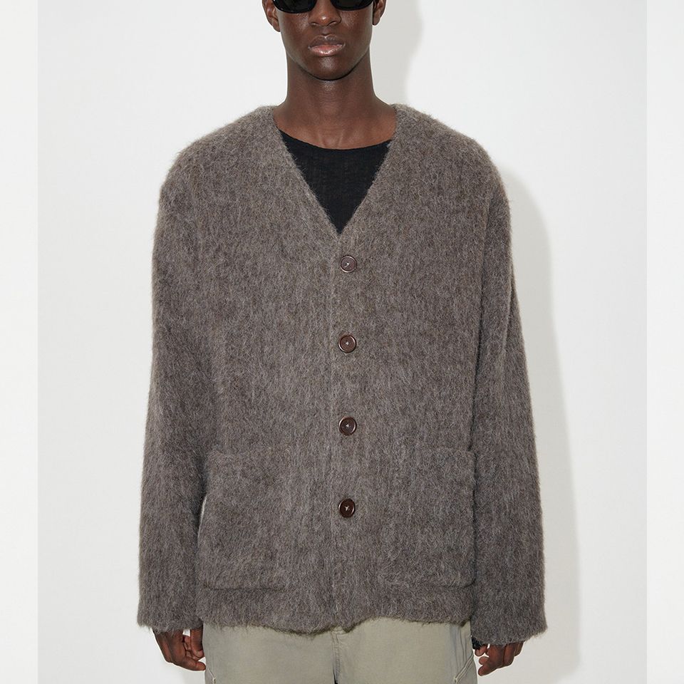 OUR LEGACY - 【LAST1 Size50】CARDIGAN BLACK MOHAIR. | River