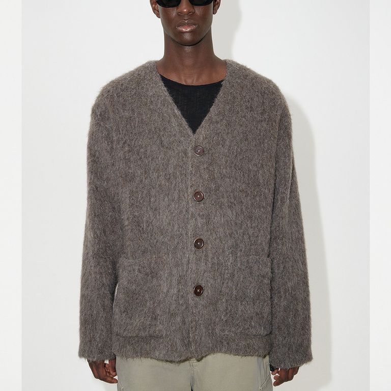 OUR LEGACY - CARDIGAN Mole Grey Mohair | River 