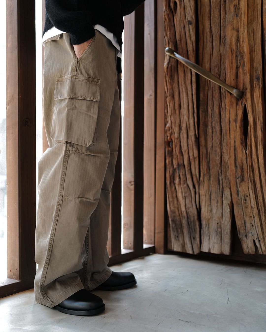 MOUNT CARGO  Uniform Olive Herringbone