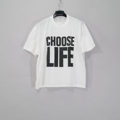 Last1SizeL  ORGANIC SLOGAN BIG TEE  White